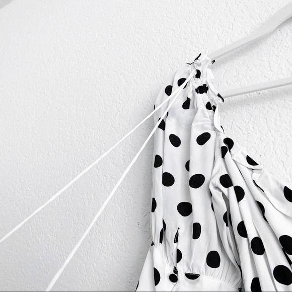 FOR LOVE & LEMONS lexington polka dot romper, s - Picture 7 of 13